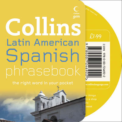 Latin American Spanish Phrasebook CD Pack by Collins UK image