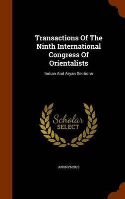 Transactions of the Ninth International Congress of Orientalists by * Anonymous image