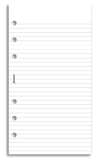 Filofax - Personal Lined Notepad - White (40 Sheets) image