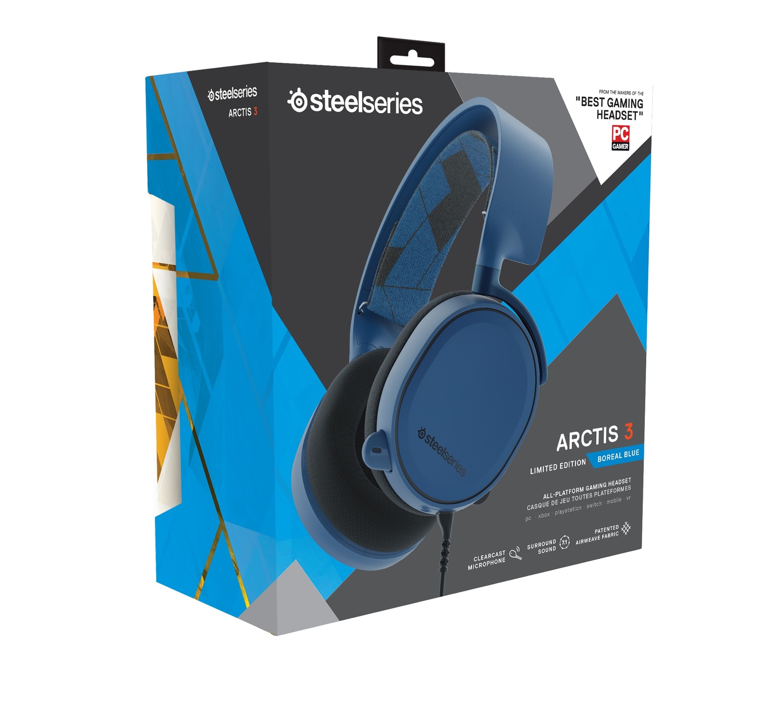 SteelSeries Arctis 3 Wired Gaming Headset (Boreal Blue) for PC Games image