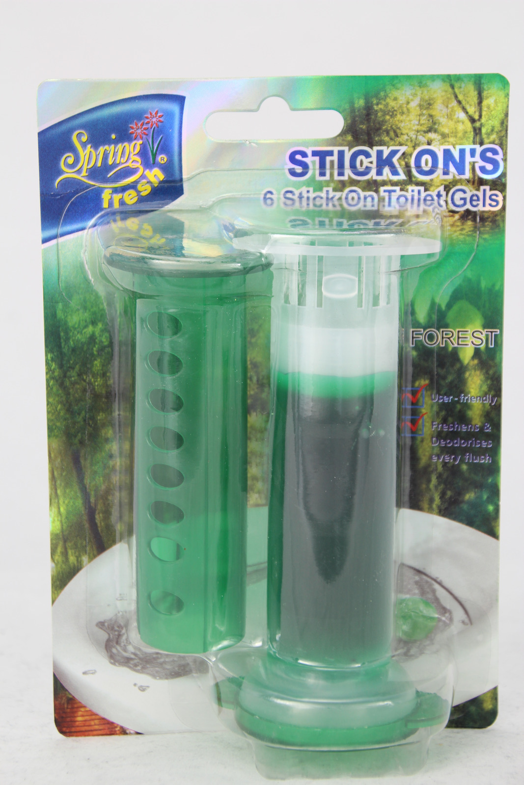 Spring Fresh Stick On's Toilet Gels Forest (36ml) at Mighty Ape