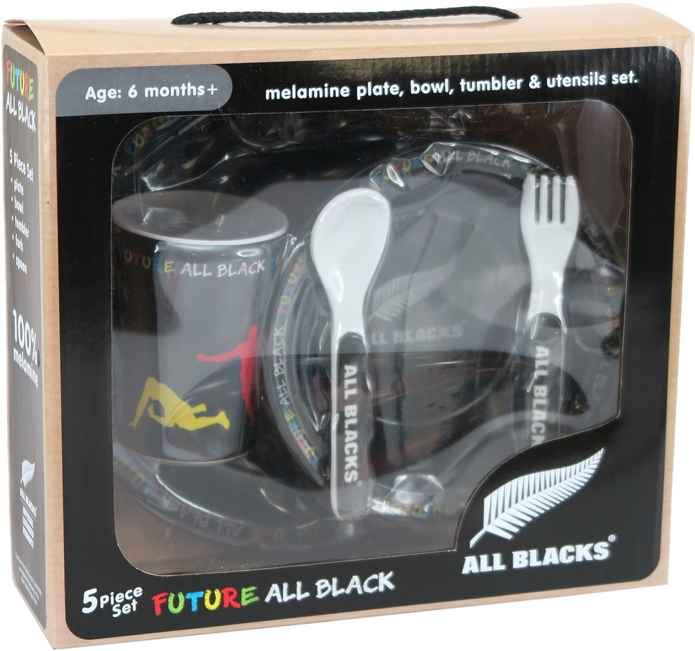 Antics: All Blacks - Children's Melamine Set