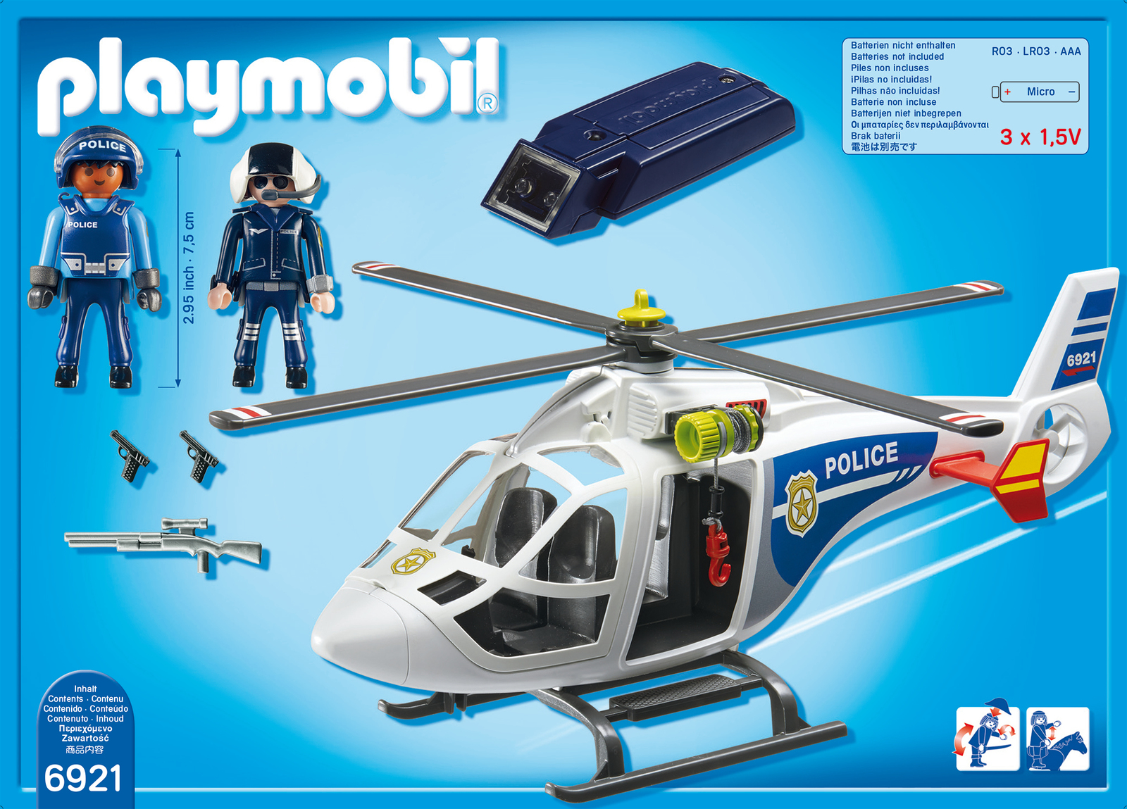 Playmobil: Police Helicopter with LED Searchlight image