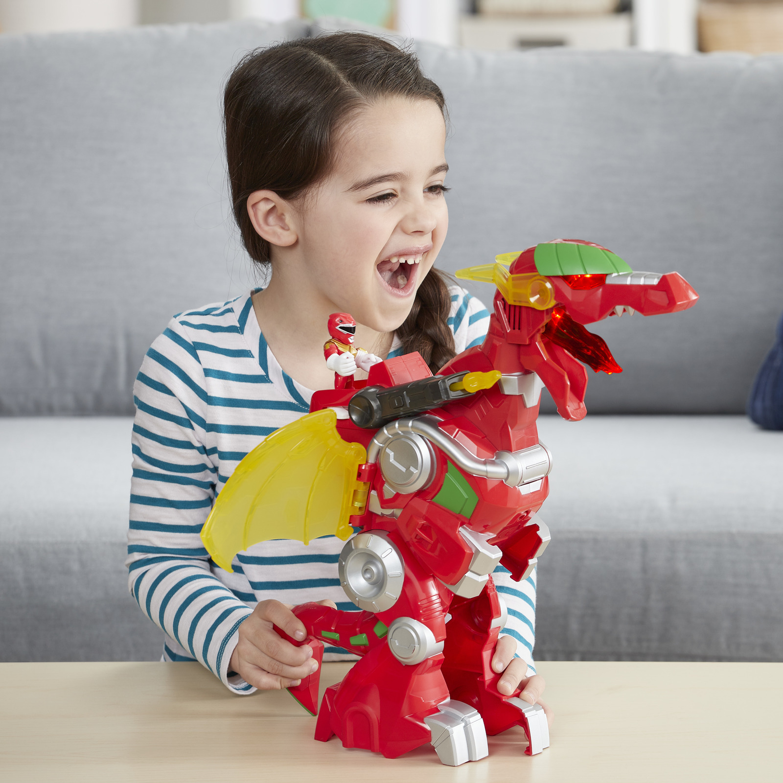 Playskool Heroes: Power Rangers - Red Ranger & Dragon Thunderzord image