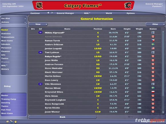 NHL Eastside Hockey Manager 2005 image