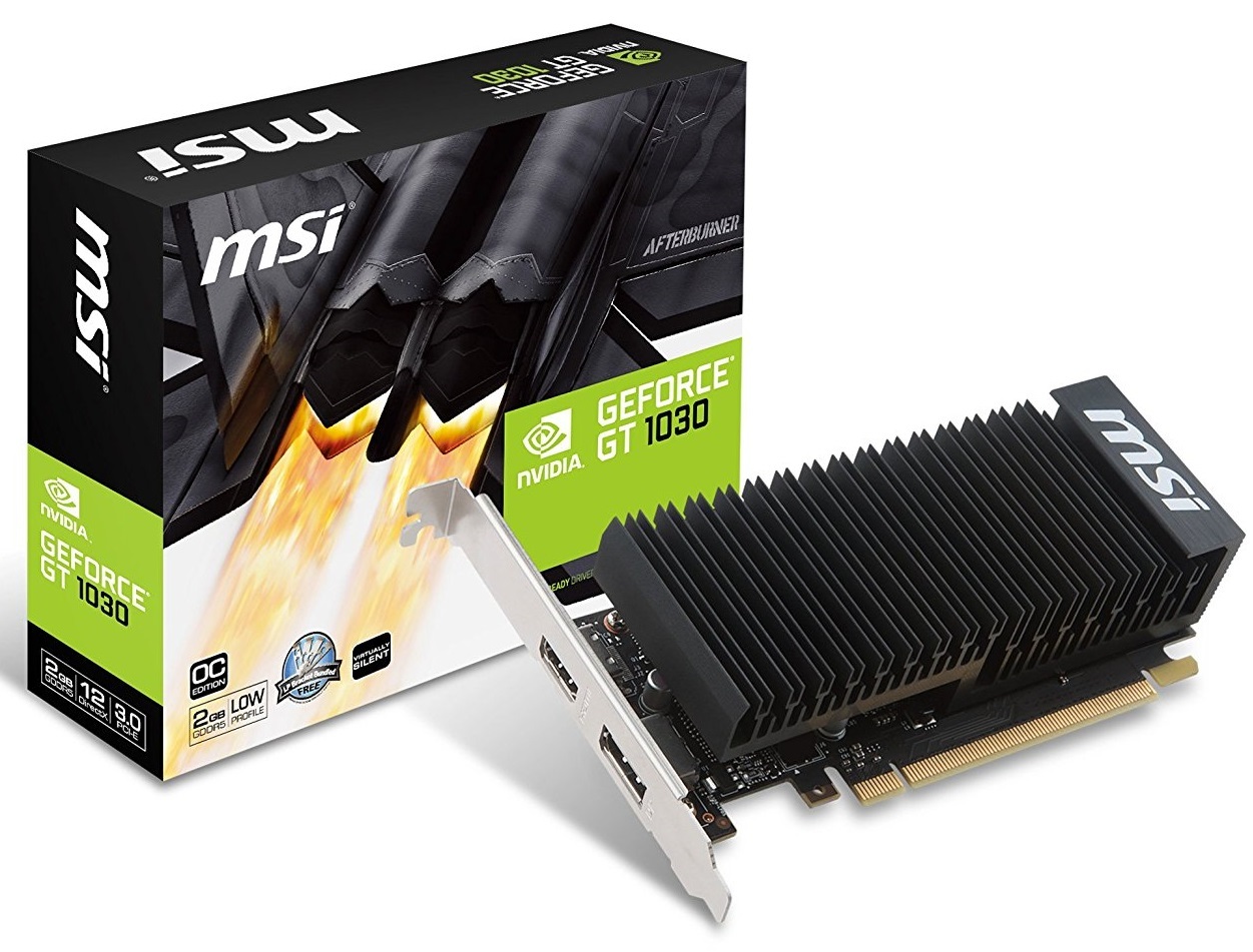 MSI GeForce GT 1030 2GB Low Profile Graphics Card image