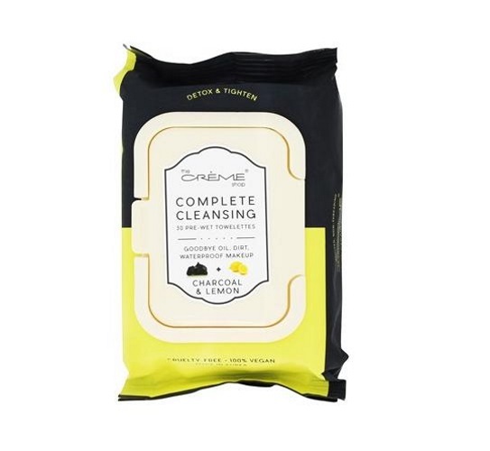 The Creme Shop Charcoal + Lemon Cleansing Towelettes (30s) image