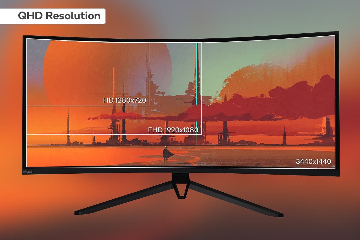 34" Kogan Curved Ultrawide Gaming Monitor at Mighty Ape NZ