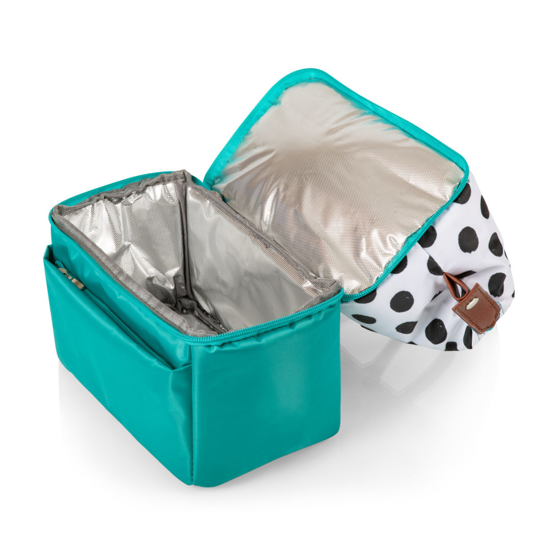 Picnic Time: Urban Lunch Bag (Polka Dots & Teal) image