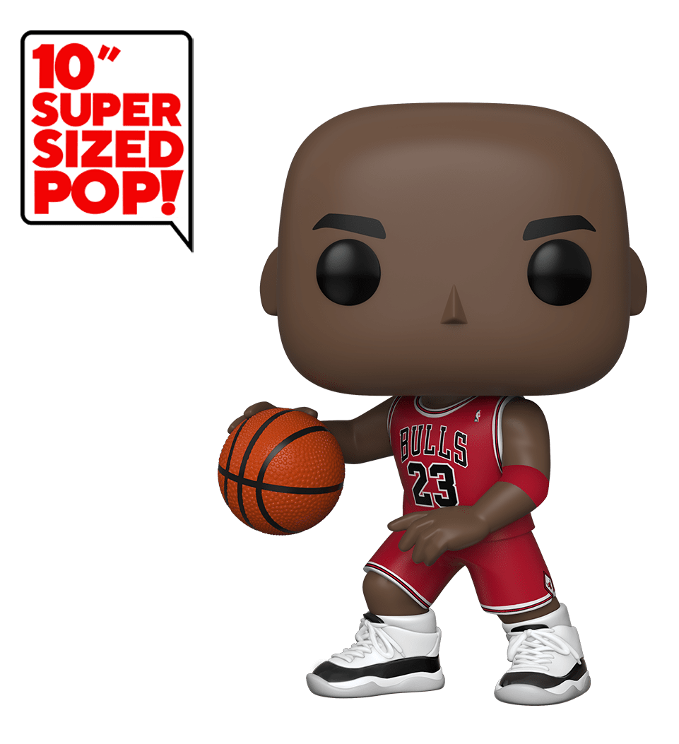 NBA: Michael Jordan (Red Jersey) - 10" Super Sized Pop! Vinyl Figure image