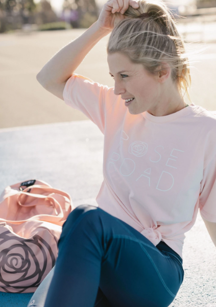 Rose Road: Tee - Blush With Logo (X-Large)