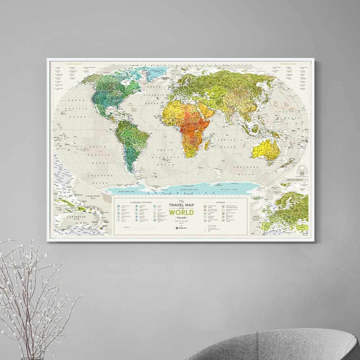 Scratch-off maps Travel Map Geography World image