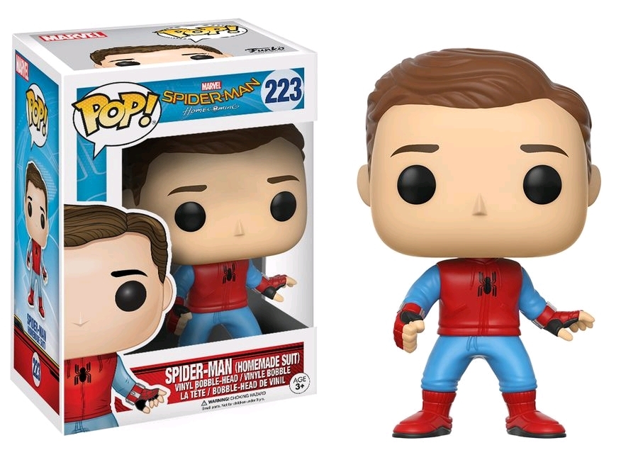 Spider-Man Homemade Suit (Unmasked) Pop! Vinyl Figure image