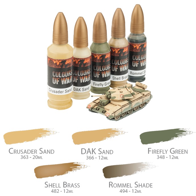 Flames of War: Desert Rats - Paint Set image