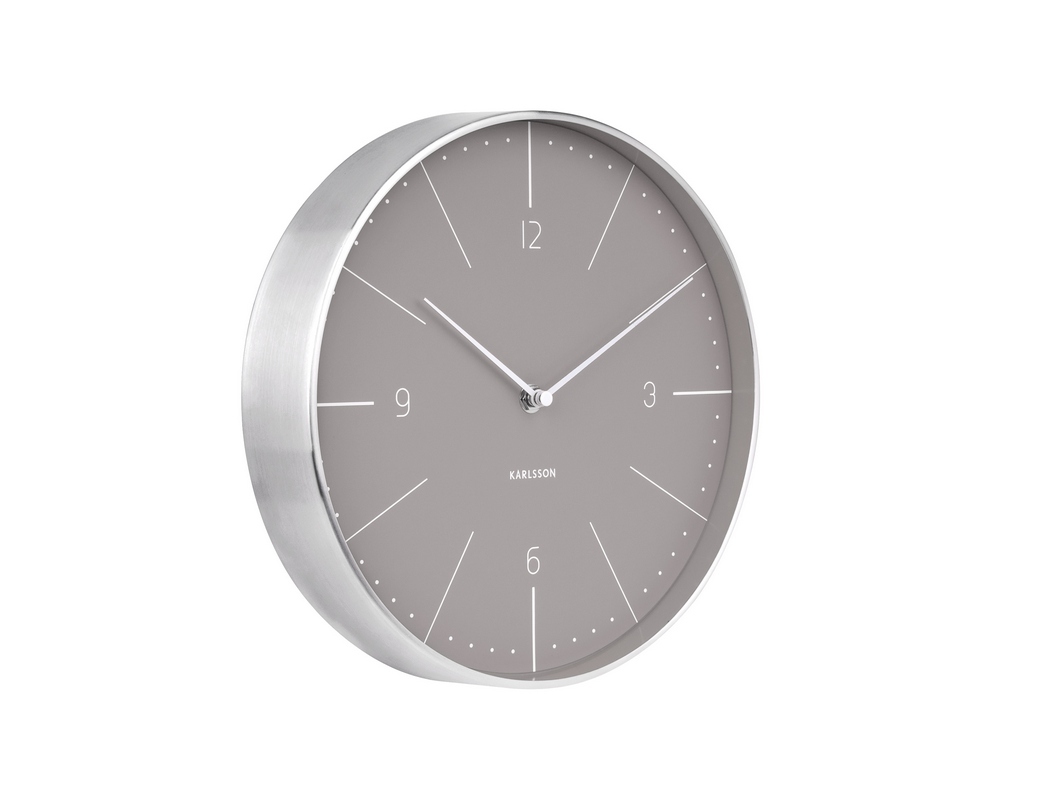 Karlsson Wall Clock Normann Grey (Large) at Mighty Ape NZ