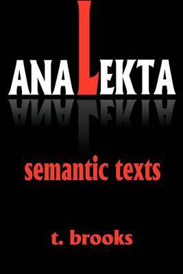 Analekta: Semantic Texts by Todd Brooks image