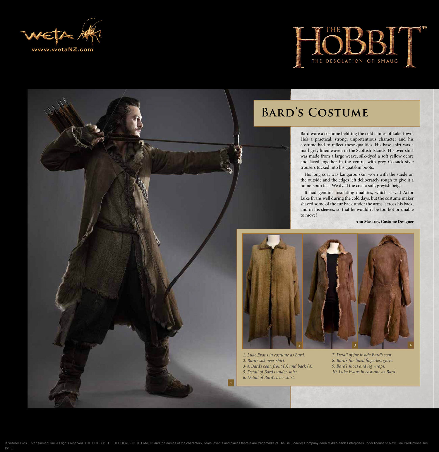 The Hobbit Desolation of Smaug Chronicles: Cloaks & Daggers on Hardback by Weta