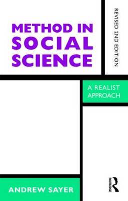 Method in Social Science on Paperback by Andrew Sayer