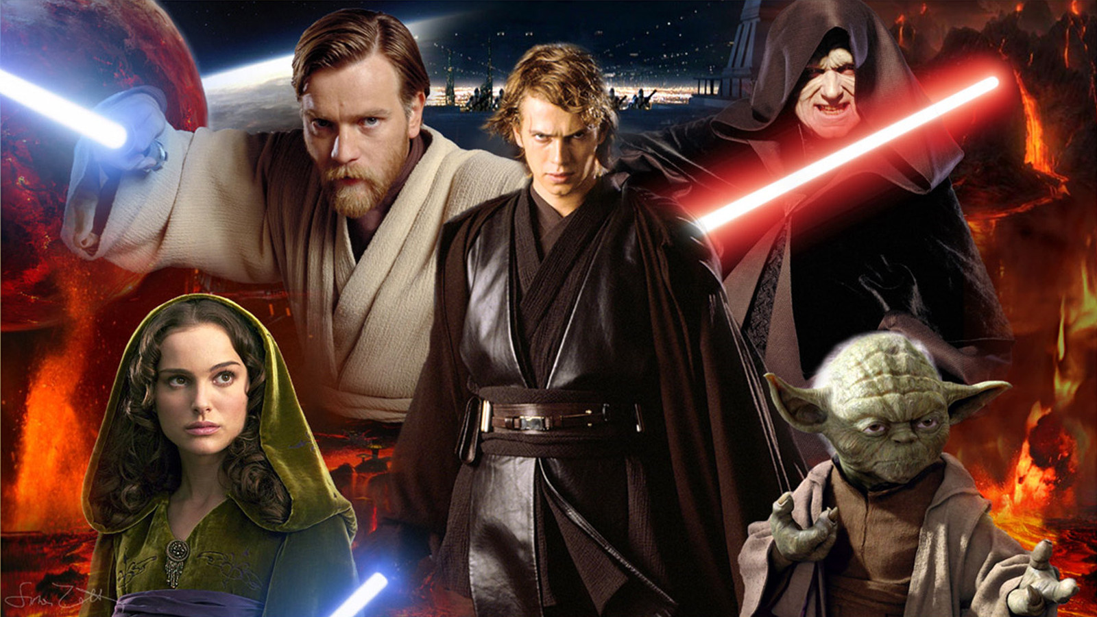 Star Wars I, II, III (Prequel Trilogy) on DVD image