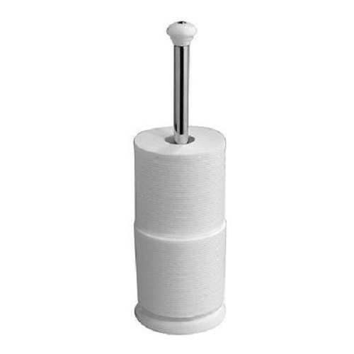 Interdesign York Ceramic Toilet Roll Holder White at Mighty Ape NZ