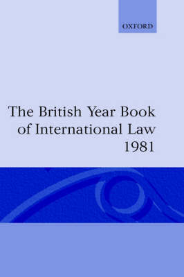 The British Year Book of International Law on Hardback