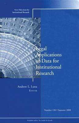 Legal Applications of Data for Institutional Research by IR (Institutional Research) image