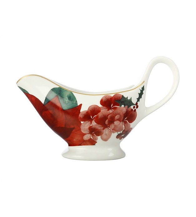 Maxwell & Williams Poinsettia Gravy Boat (400ml) at Mighty Ape NZ