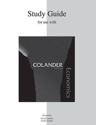 Study Guide for Use with Economics by David Colander image