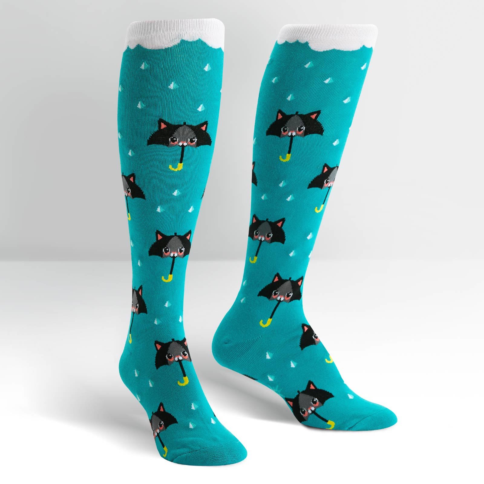 SOCK it to Me: Women's - 50% Chance Of Cats Knee High Socks image