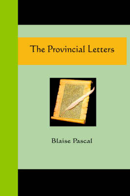 The Provincial Letters by Blaise Pascal image