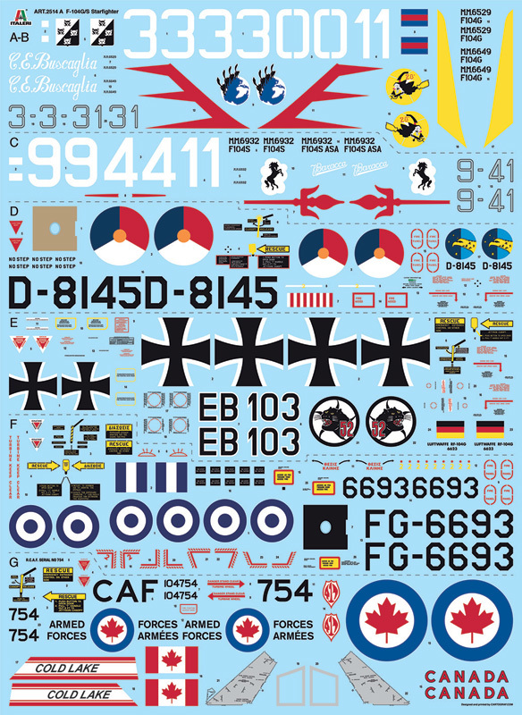 Italeri 1/32 TF-104G Starfighter (Upgrade Ver.) - Scale Model Kit