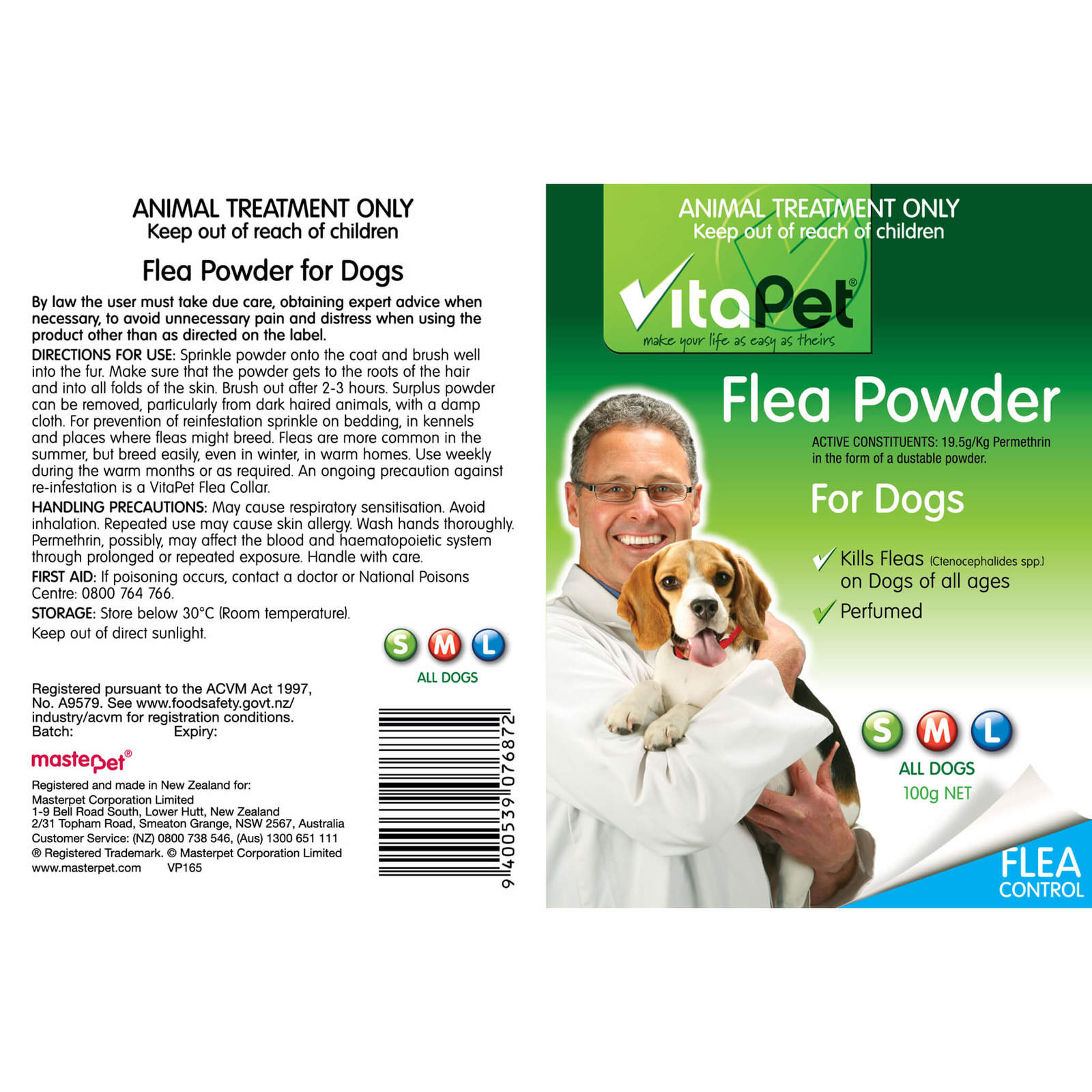 Vitapet: Flea Powder For Dogs (100g) image
