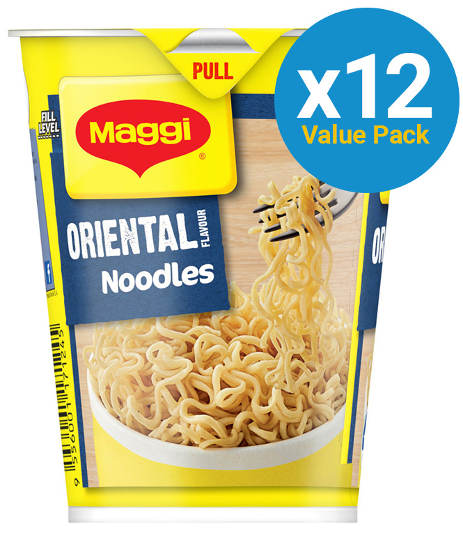 Maggi 2 Minute Cup Noodles - Oriental 58g (12 Pack) image