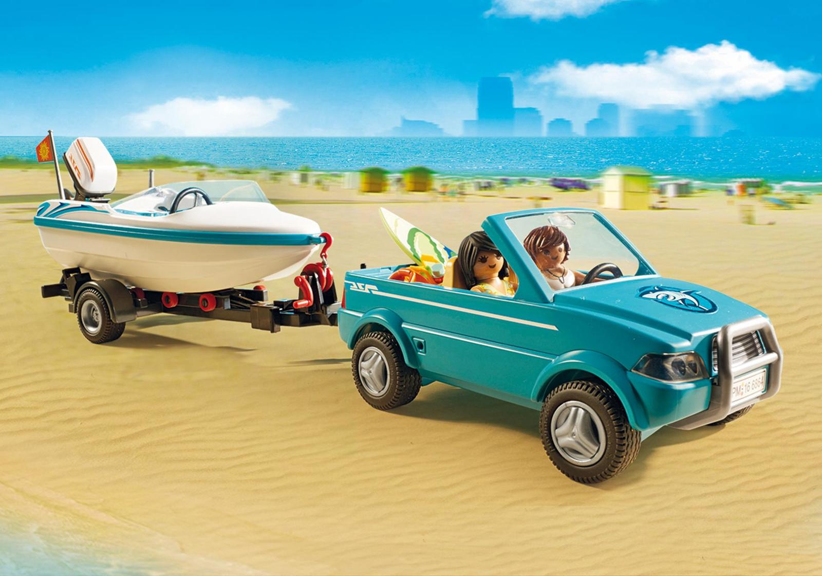 Playmobil: Summer Fun - Surfer Pickup with Speedboat image