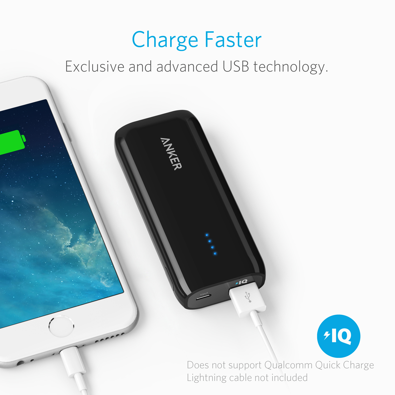 ANKER: Astro E1 5200mAh with 1x PowerIQ 2A port - Black image