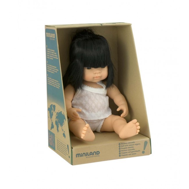 Miniland: Anatomically Correct Baby Doll Asian Girl (38cm) image