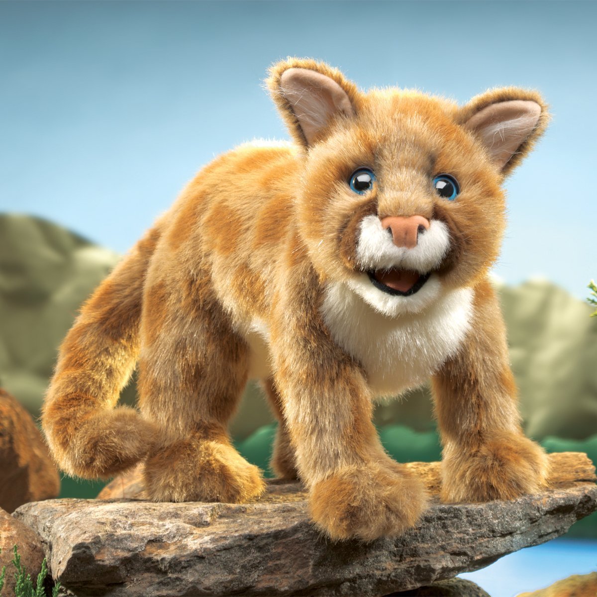 Folkmanis Hand Puppet - Mountain Lion Cub image