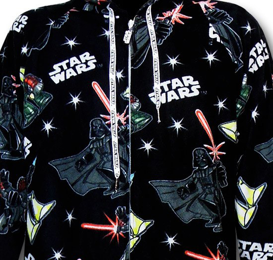 Star Wars: Empire Unisex Footed & Hooded Pyjamas - Large image