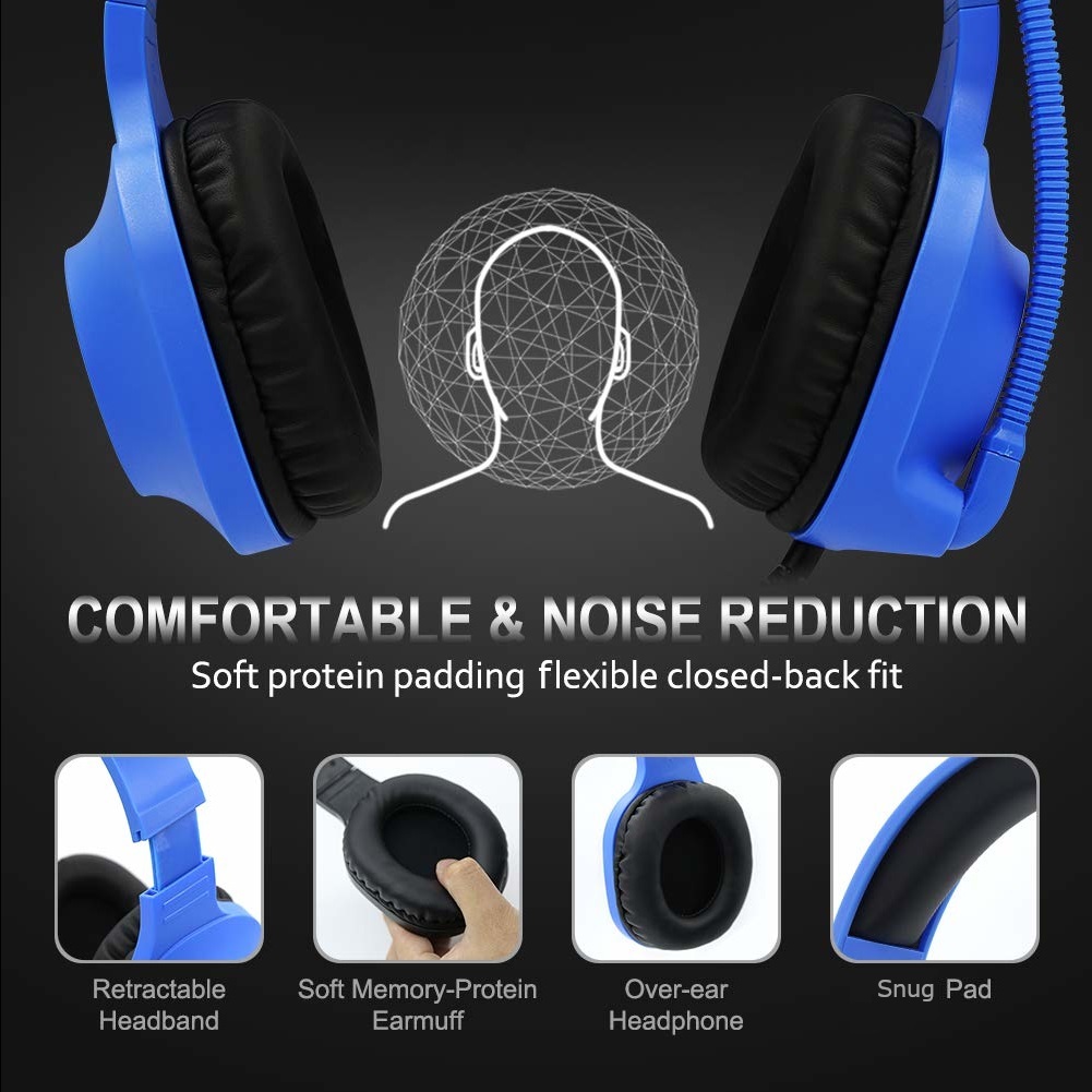 SADES Spirits Universal Gaming Headset (Blue) for Switch, PC, PS4, Xbox One image