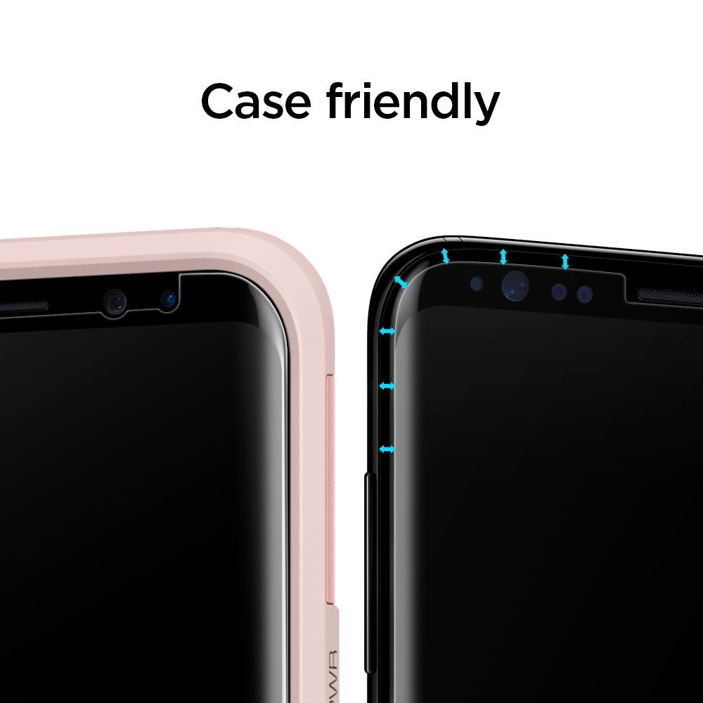 Spigen: Galaxy S8 - Curved Film Screen Protector Pack image