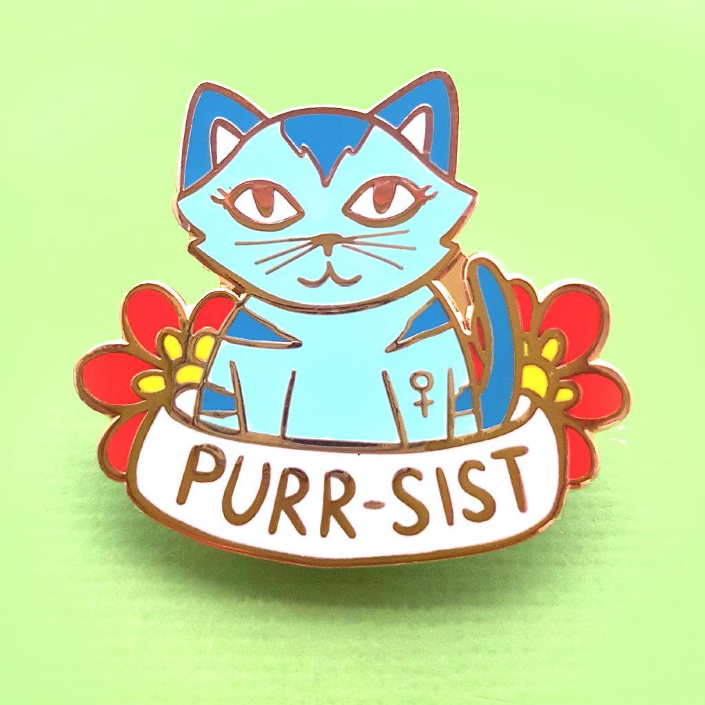 Jubly-Umph Purr-sistence Kitty Lapel Pin image