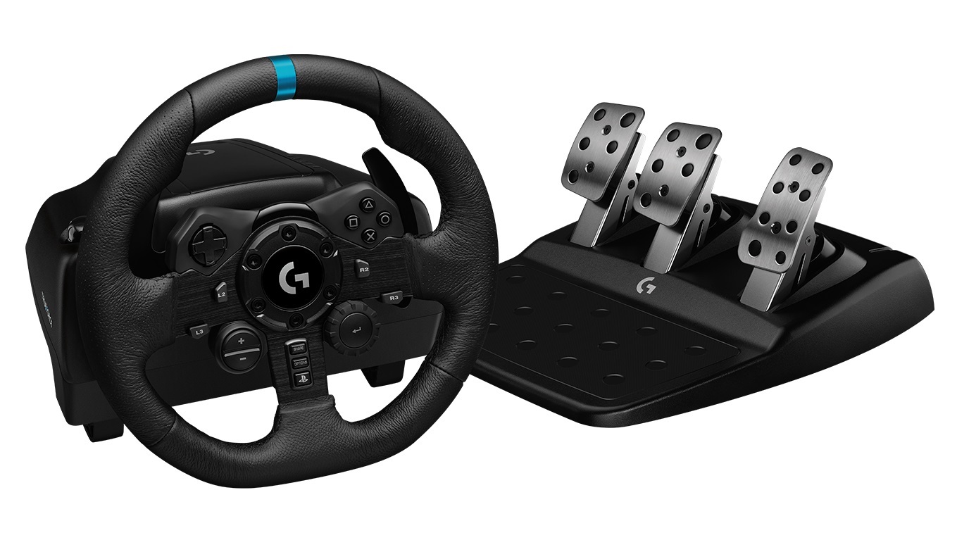 Logitech G923 Trueforce Racing Wheel (PlayStation & PC) for PS4 image