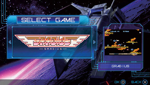 Gradius Collection on PSP