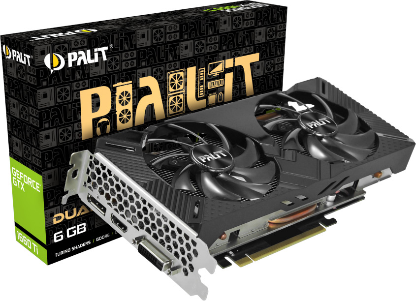 NVIDIA GeForce GTX 1660 Ti Dual Palit GPU image