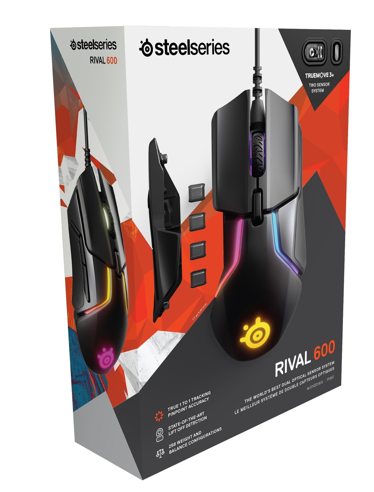 Steelseries Rival 600 Dual Sensor Gaming Mouse for PC image