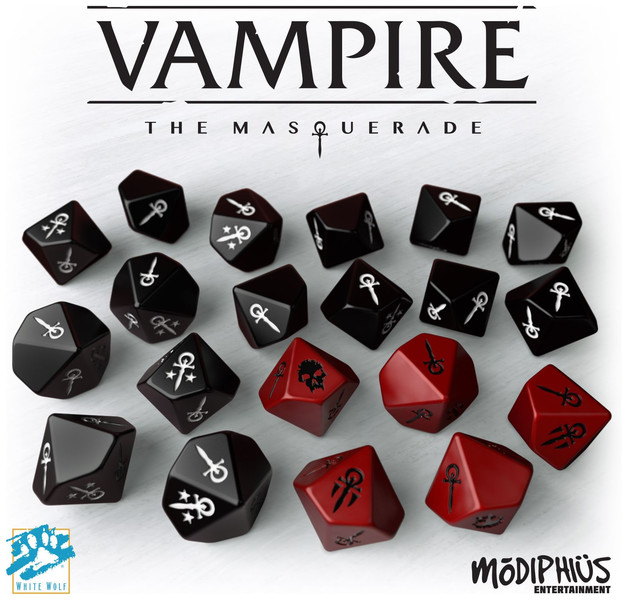 Vampire The Masquerade Dice Set at Mighty Ape Australia