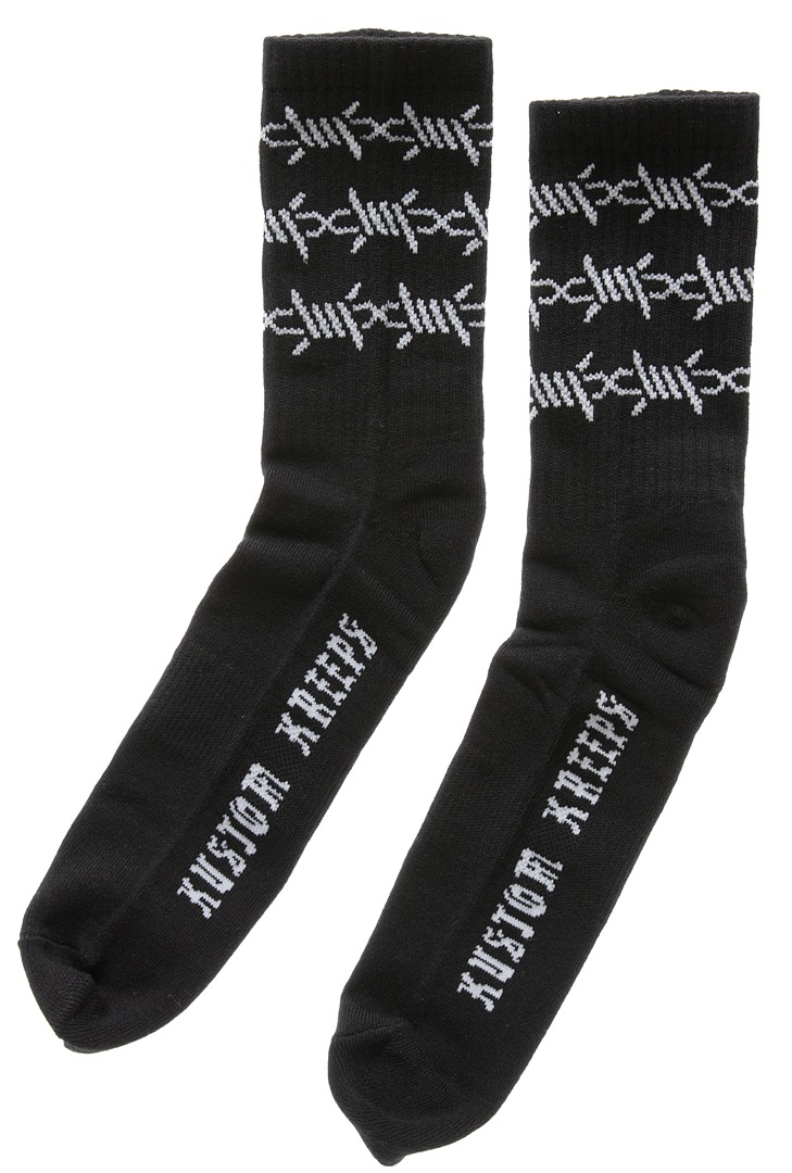 Sourpuss: Guy's Barbed Wire Socks