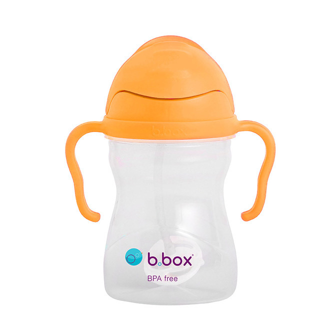 b.box: Sippy Cup V2 - Neon Orange Zing (240ml)