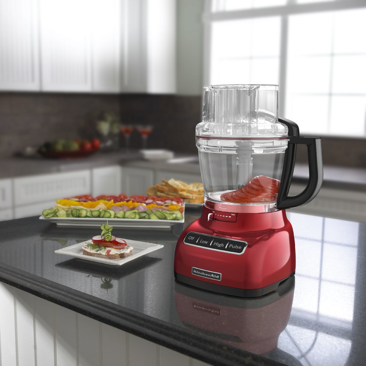 KitchenAid: 13 Cup Food Processor - Empire Red image