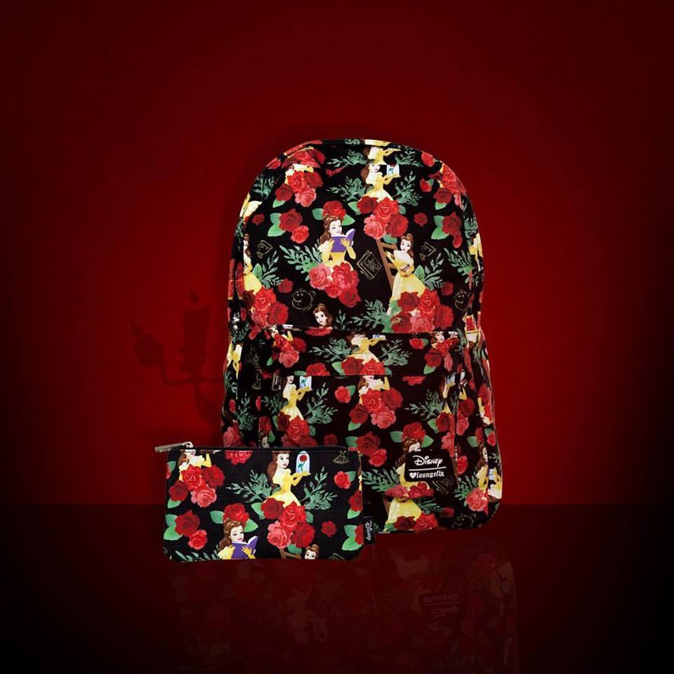 Loungefly Disney Beauty & The Beast Roses Backpack image